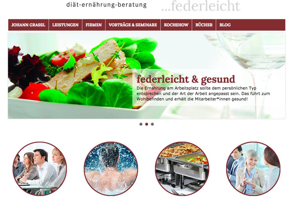 Neue Homepage federleicht.at online