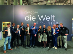 SsangYong - Team auf der Vienna Autoshow