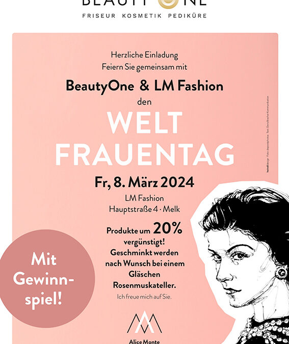 Weltfrauentag 2024 – BeautyOne lädt ein